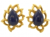 Gold and Lapis Lazuli Ear Clips by David Webb c1960-1